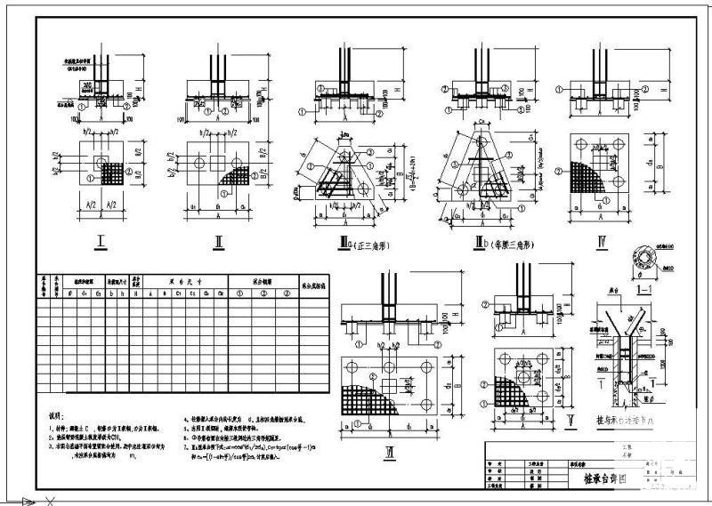 桩承台基础节点图 - 1
