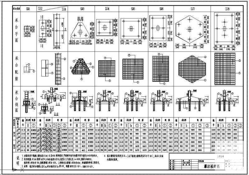 桩承台基础节点图 - 2