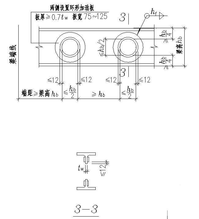 梁腹板补强措施图 - 1