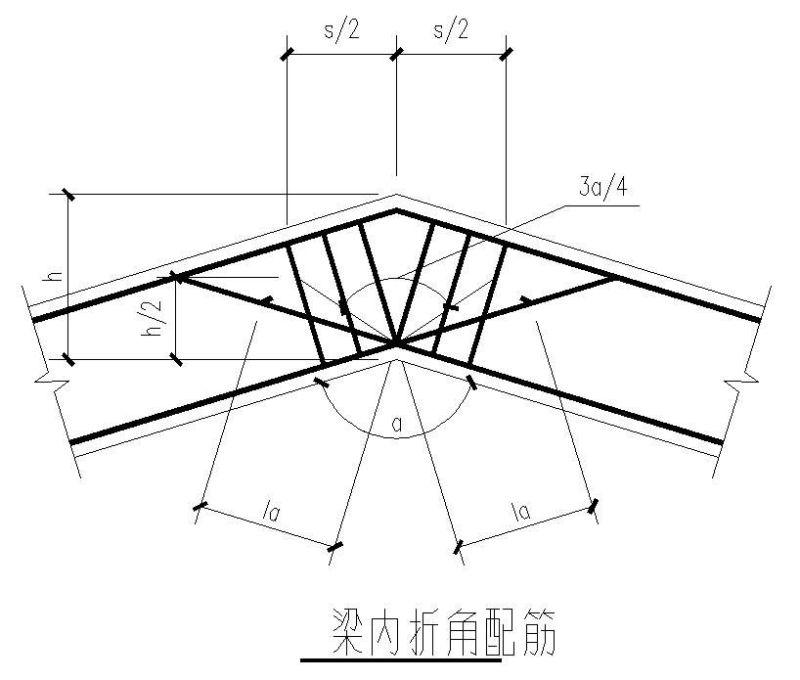 梁内折角配筋图 - 1