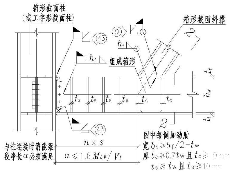 消能梁段节点构造详图 - 1