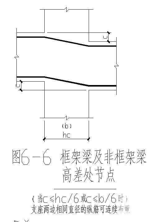 框架梁高差处节点 - 1