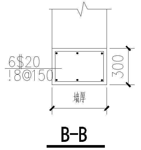 混凝土墙洞口加强大样节点构造详图纸 - 1