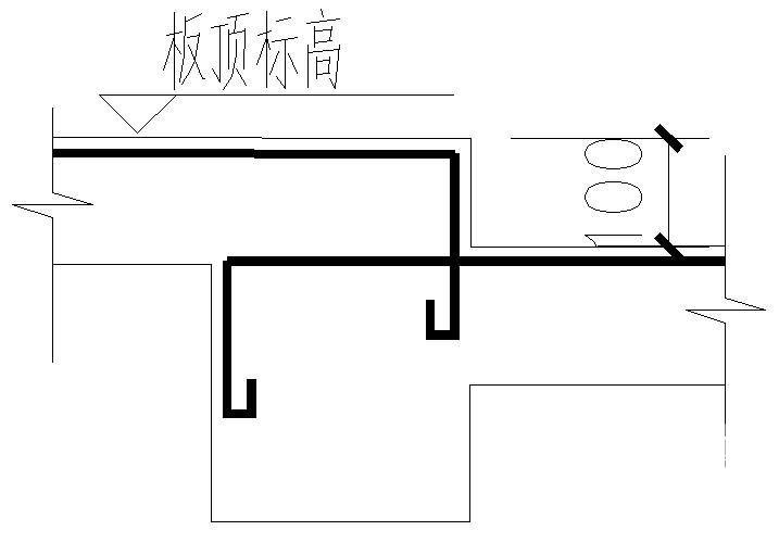 楼板高差处钢筋大样节点构造详图纸 - 1