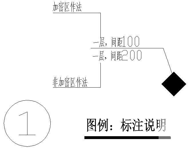 柱加固立面图 - 1