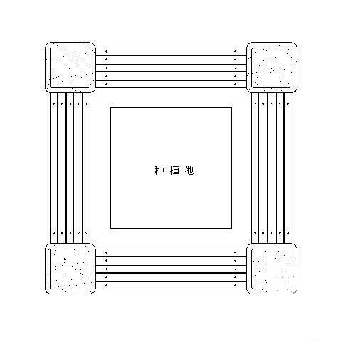 小品园路坐凳灯具做法详图纸 - 1