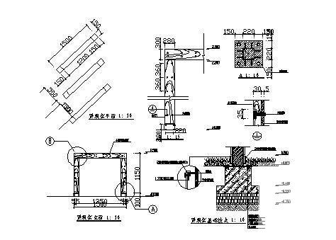 景观架施工大样图 - 3