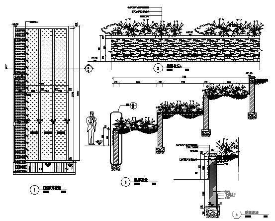 跌落花坛施工详图 - 2