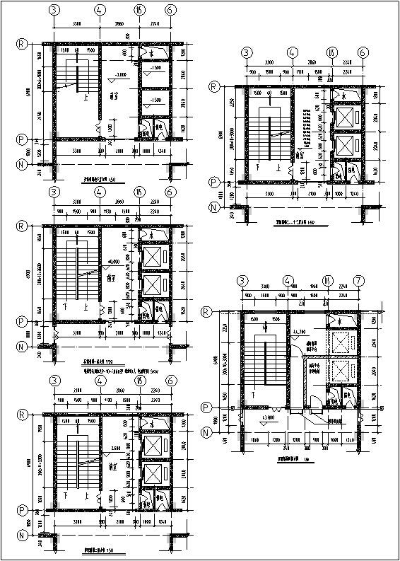 欧式高层商业建筑设计CAD施工图纸（框架核心筒）(钢筋混凝土结构) - 2