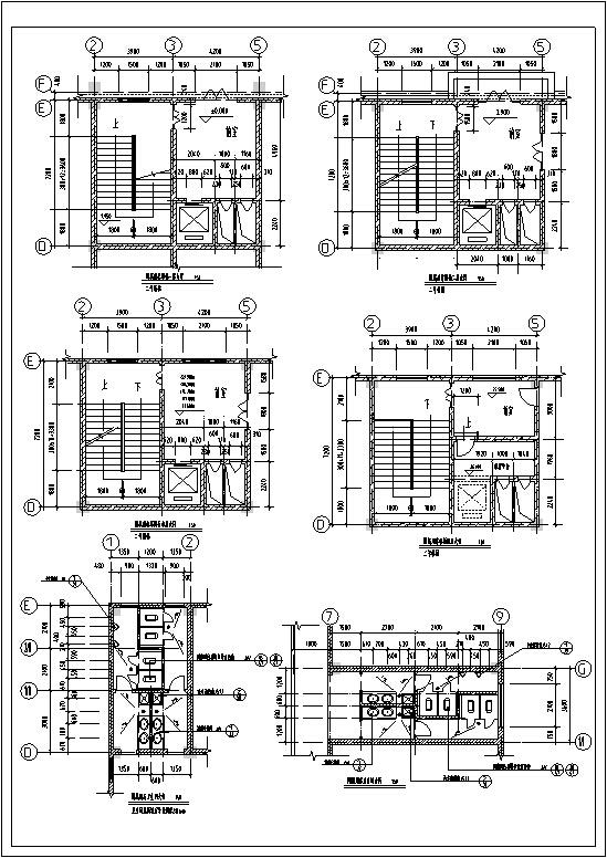 欧式高层商业建筑设计CAD施工图纸（框架核心筒）(钢筋混凝土结构) - 4