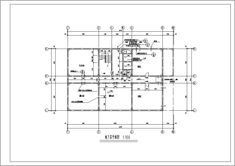 金沙江欧式高层宾馆建筑设计CAD施工图纸(钢筋混凝土结构) - 1