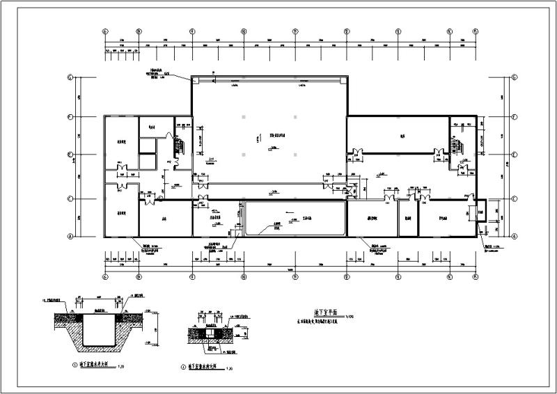 多层度假中心酒店建筑设计CAD施工图纸（框架结构） - 1