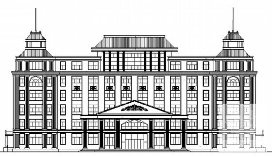6层欧式框架医务楼建筑施工CAD图纸(卫生间详图) - 1