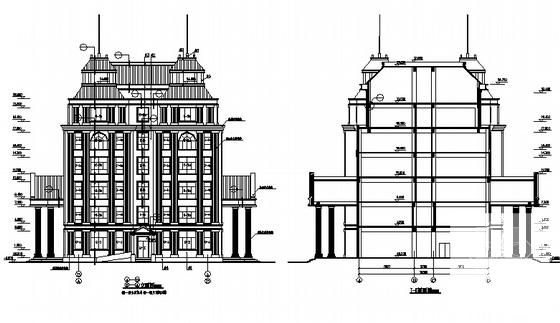 6层欧式框架医务楼建筑施工CAD图纸(卫生间详图) - 2