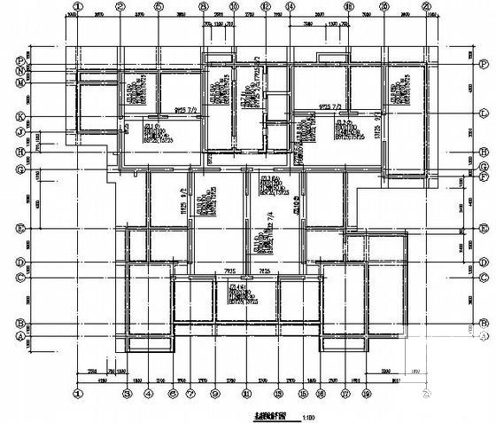 26层现浇钢筋混凝土剪力墙结构住宅楼CAD施工图纸 - 1