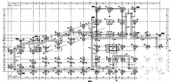 4层桩基础框架结构办公楼结构CAD施工图纸(预应力管桩) - 3