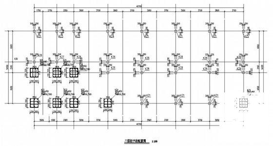柱下独立基础框架结构住宅楼结构CAD施工图纸(梁平法配筋图) - 2