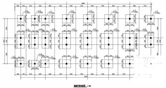 柱下独立基础框架结构住宅楼结构CAD施工图纸(梁平法配筋图) - 3