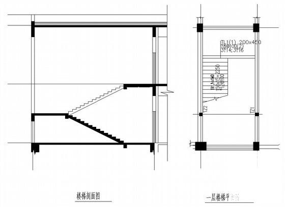 框架结构厂房结构CAD施工图纸（2层独立柱基础） - 4