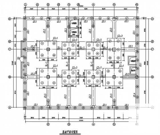 15层桩基础框架剪力墙结构办公楼结构CAD施工图纸 - 2