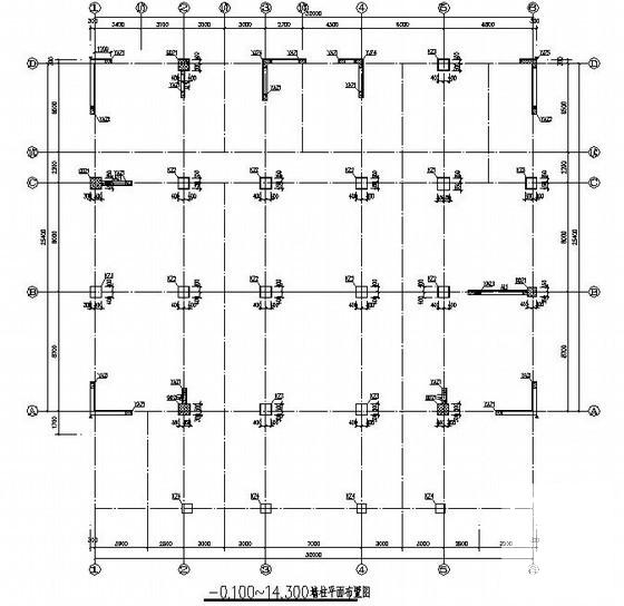 15层桩基础框架剪力墙结构办公楼结构CAD施工图纸 - 3