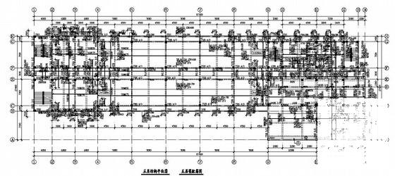 6层桩基础坡屋顶框架结构教学实验楼结构CAD施工图纸 - 1