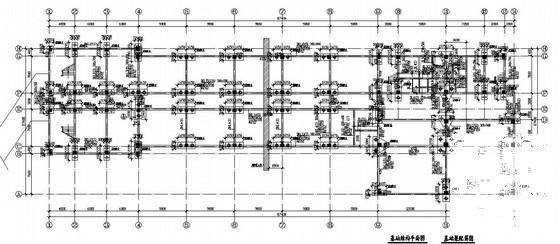 6层桩基础坡屋顶框架结构教学实验楼结构CAD施工图纸 - 2