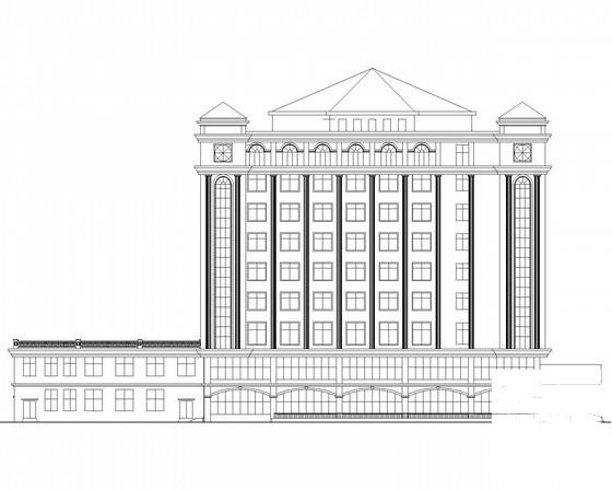 9层酒店建筑施工CAD图纸（欧陆风格）(节点详图) - 1