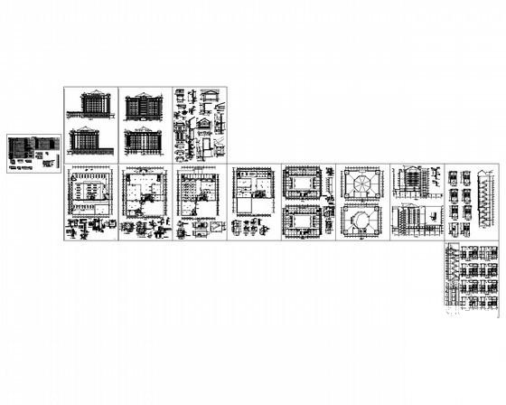 9层酒店建筑施工CAD图纸（欧陆风格）(节点详图) - 4