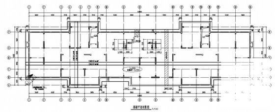 17层筏板基础剪力墙住宅楼结构CAD施工图纸(平面布置图) - 3