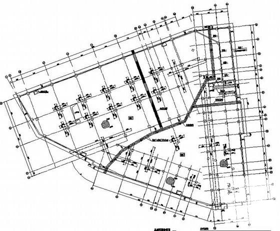 6层筏板基础框架结构商住楼结构CAD施工图纸 - 3