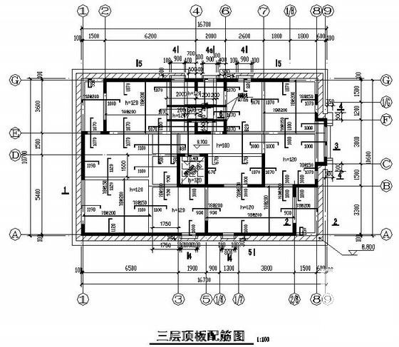 8度抗震条形基础剪力墙结构私人别墅CAD施工图纸 - 3