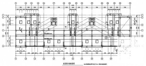 12层桩基础坡屋面框剪结构小高层住宅楼结构CAD施工图纸(墙身大样图) - 1