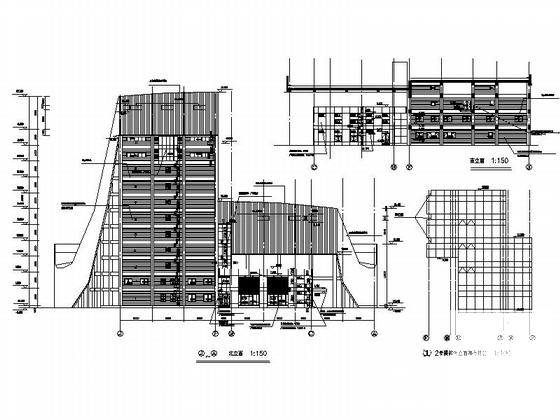 9层滑雪世界配套会议中心建筑施工CAD图纸(现代风格) - 5