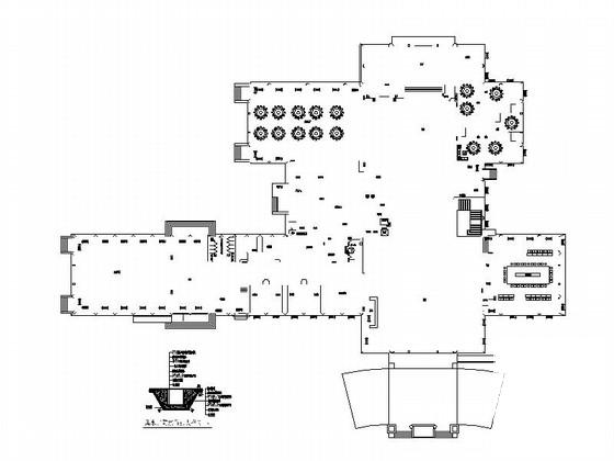 3层宾馆中式风格接待中心建筑施工CAD图纸 - 3