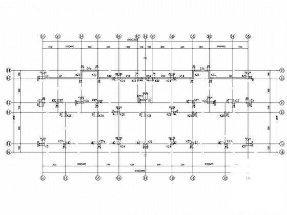 26层独立基础框剪结构住宅楼结构CAD施工图纸(平面布置图) - 2