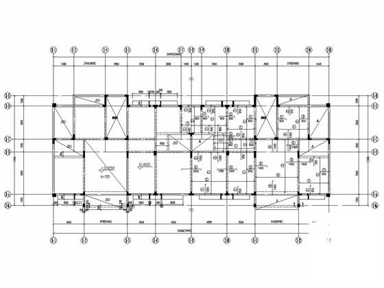 26层独立基础框剪结构住宅楼结构CAD施工图纸(平面布置图) - 3