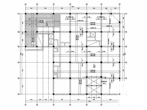 6层框剪结构接待站结构CAD施工图纸（筏形基础） - 2