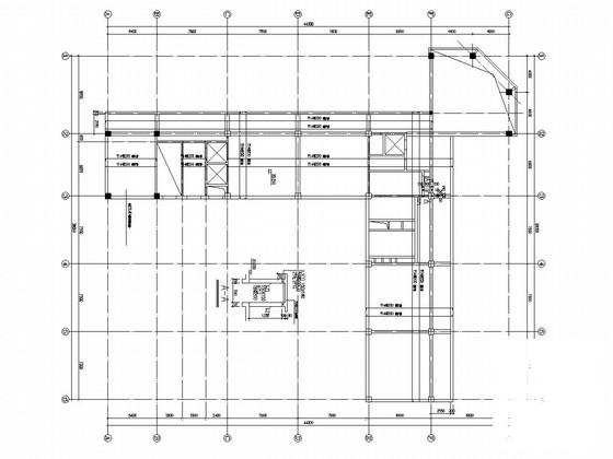 6层框剪结构接待站结构CAD施工图纸（筏形基础） - 4
