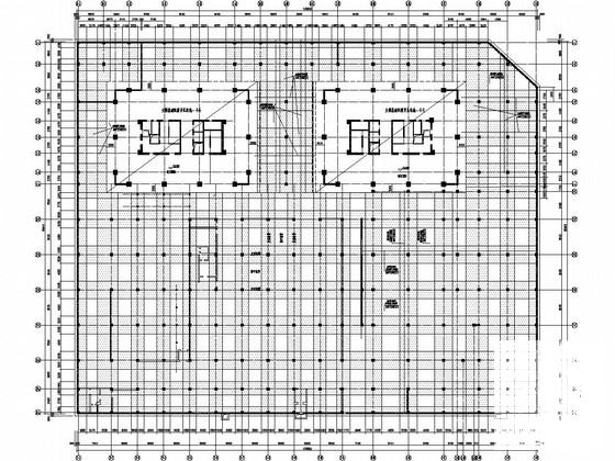 19层桩基础框架核心筒结构综合楼结构CAD施工图纸(地下室顶板) - 2