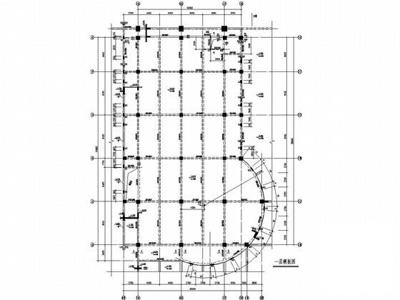 19层桩基础框架核心筒结构综合楼结构CAD施工图纸(地下室顶板) - 3