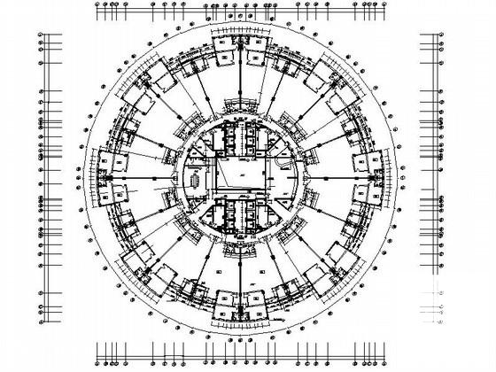 27层圆形酒店建筑方案设计图纸(平面图) - 2