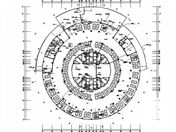 27层圆形酒店建筑方案设计图纸(平面图) - 3