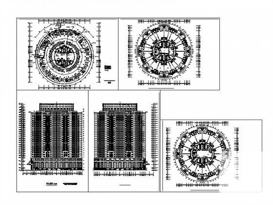 27层圆形酒店建筑方案设计图纸(平面图) - 4