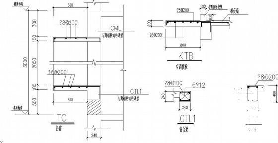 底层框架－抗震墙砌体住宅楼结构CAD施工图纸 - 4