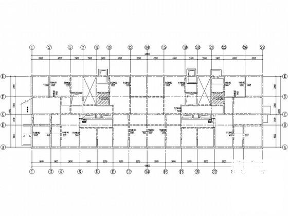 23层桩基础剪力墙结构住宅楼结构CAD施工图纸 - 2
