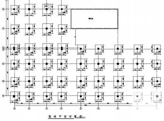 4层独立柱基础框架结构招待所结构CAD施工图纸 - 3