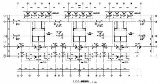 17层人防地下室框架剪力墙结构住宅楼结构CAD施工图纸（桩基础） - 3