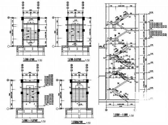 17层人防地下室框架剪力墙结构住宅楼结构CAD施工图纸（桩基础） - 4