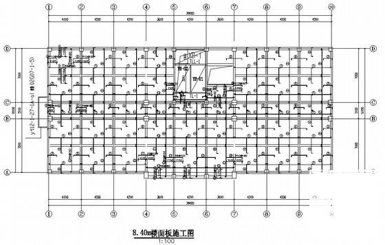 4层框架结构综合楼结构CAD施工方案图纸 - 2